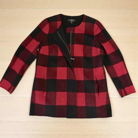 Talbots buffalo plaid double-face topper jacket - Picture 1 of 13